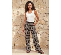 Roman Women's Petite Geometric Trouser in Black | Size: 18 Roman Black 18