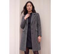 Roman Petite Herringbone Coat Black