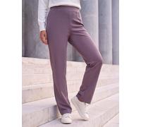 Roman Petite Jersey Straight Leg Trousers Taupe