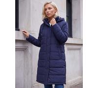 Roman Petite Oversized Hooded Puffer Coat Navy Mix