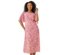 Petite Paisley Tea Midi Dress Roman Pink 14