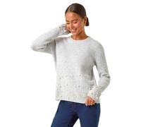 Roman Petite Pearl Gradient Detail Jumper In Grey Grey One Size