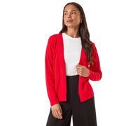 Petite Plain Stretch Cardigan Roman Red 18