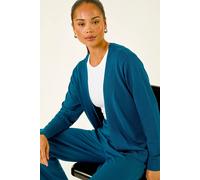 Petite Plain Stretch Cardigan Roman Teal 14