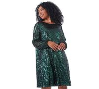 Roman Petite Sequin Shift Dress In Green Green 8