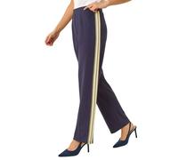Roman Petite Side Stripe Stretch Trouser In Navy Navy 10