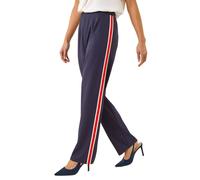 Roman Petite Side Stripe Stretch Trouser In Navy Navy 14
