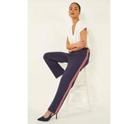 Roman Petite Side Stripe Stretch Trouser In Navy Navy 16