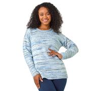 Roman Petite Space Dye Knitted Jumper In Blue Blue 12