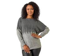 Roman Petite Sparkle Hotfix Knit Jumper In Grey Grey 14