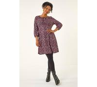 Petite Spot Tie Front Dress Roman Pink 18