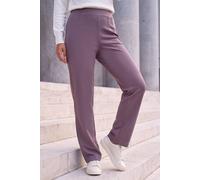 Roman Petite Straight Leg Ponte Stretch Trouser In Taupe Taupe