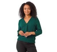 Roman Petite Textured Blouson Top In Teal Teal 18