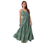Roman Petite Tie Detail Broderie Dress In Khaki Khaki 18