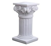 Roman Pillar - Roman Column Photo Props, Greek Column Resin Figurine | Resin Statue Greek Pillar Sculpture | Road Guide Props, Roman Column Table, For Wedding, Birthday, Dinner (White)