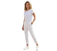 Roman Women's Plain Cotton Chino Trousers in White | Size: 14 Roman White 14