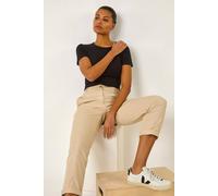 Roman Plain Cotton Chino Trousers In Stone Stone 14
