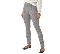 Roman Pocket Detail Stretch Ponte Trouser for Women UK - Ladies Everyday Autumn Winter Round Neckline Comfy Soft Evening Vacation Work Party Night Out - Monochrome - Size 16