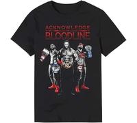 Roman Reigns Acknowledge The Bloodline The Bloodline Men T-Shirt Graphic Mens Cotton Casual Black Tee Shirt