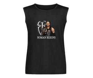 Roman Reigns Mens Unisex Sleeveless T-Shirt Graphic Print Vests Top Black Tank Tee 3XL