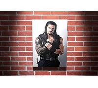 Roman Reigns Wrestler WWE Gallery Framed Canvas Art Picture Print