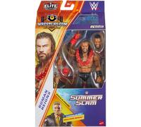 Mattel WWE Elite Collection Action Figure & Accessories, Premium Live Event Roman Reigns Set, SummerSlam with William Regal Build-A-Figure Parts, JCJ55