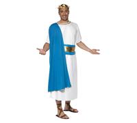 Roman Senator Costume Julius Caesar Toga Mens Fancy Dress Outfit M L