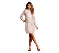 Sequin Embellished Tunic Dress Roman Cream 8