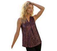 Roman Sequin Front Pleat Vest for Women UK - Ladies Autumn Everyday Winter Holiday V-Neckline Comfy Sleeveless Soft Sparkle Shirt Dinner Date Tops - Rose - Size 18