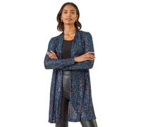Roman Sequin Longline Kimono In Royal Royal 16