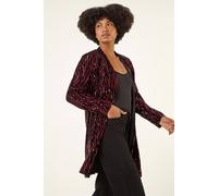 Roman Sequin Velvet Longline Jacket Multi 12