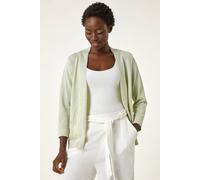 Roman Women's Shimmer Detail Shrug Cardigan in Lime | Size: 10 Roman Lime 10