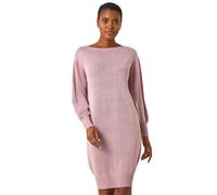 Roman Shimmer Slash Neck Jumper Dress In Light Pink Light Pink 20