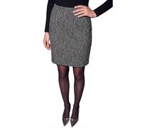 Roman Short Skirt for Women UK - Ladies Textured Pull On Mini Stretch Cotton Jersey Pencil Tube Smart Summer Bodycon Knee Length A-Line Straight Work Office Formal