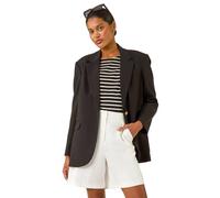 Roman Single Breasted Smart Blazer In Black Black 22