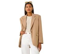 Roman Single Breasted Smart Blazer In Camel Camel 14