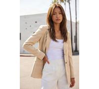 Roman Women's Single Breasted Stretch Blazer in Stone | Size: 18 Roman Stone 18