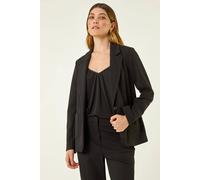 Roman Women's Single Breated Smart Blazer in Black | Size: 12 Roman Black 12