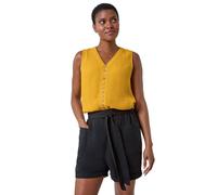 Roman Sleeveless Button Detail Vest In Yellow Yellow 14