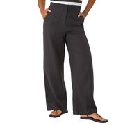 Roman Smart Twill Wide Leg Pocket Trouser In Black Black 20