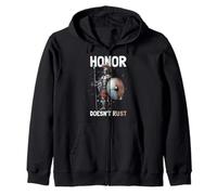 Roman Soldier. Honor doesn't rust. Zip Hoodie