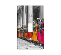 Roman Soldiers Light Switch Cover Plates/Outlet Covers, Colorful Ancient Warriors for Wall Decor, Thermoplastic Wall Plates, Standard Size Single Toggle