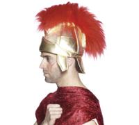 Roman Soliders Helmet Mens Gold Warrior Gladiator Soft Helment Fancy Dress Prop