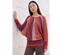 Roman Spacedye Sunray Knit Jumper In Burnt Orange Burnt Orange