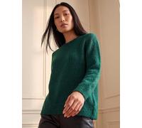 Roman Sparkly Crew Neck Bow Back Jumper Dark Green