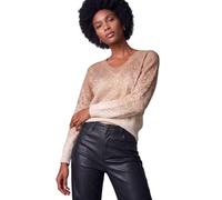 Roman Sparkly Jumper for Women UK - Ladies Sweater Smart Casual Lightweight V Neck Knitwear Knitted Knit Top Winter Office Work Shiny Glitter Party Going Out Sequin