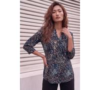 Roman Women's Spot Puff Print Stretch Blouse in Teal | Size: 18 Roman Teal 18