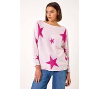 Roman Star Jacquard Jumper In Light Pink Light Pink 10
