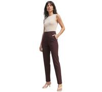 Roman Women's Straight Leg Stretch Trouser in Dark Brown | Size: 14 Roman Dark Brown 14
