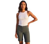 Roman Stretch Shorts for Women UK Ladies Pull On Turned Hem Cut Off Bengaline Mom Boyfriend Boy Denim Casual Cropped Pants Capri Slim Fit Turn Up Summer Crops Mother